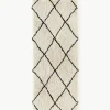 Flauschiger Hochflor-Läufer Naima, handgetuftet