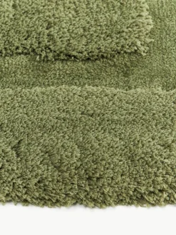 Flauschiger Hochflor-Läufer Genève mit erhabener Hoch-Tief-Struktur