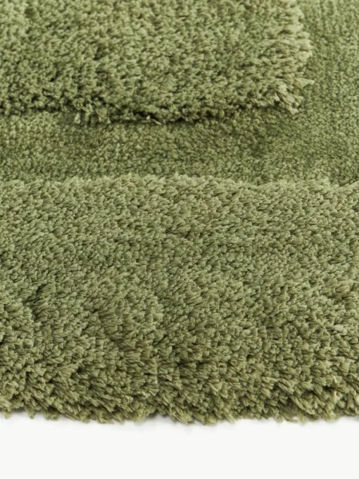 Flauschiger Hochflor-Läufer Genève mit erhabener Hoch-Tief-Struktur