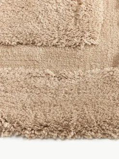 Flauschiger Hochflor-Läufer Genève mit erhabener Hoch-Tief-Struktur