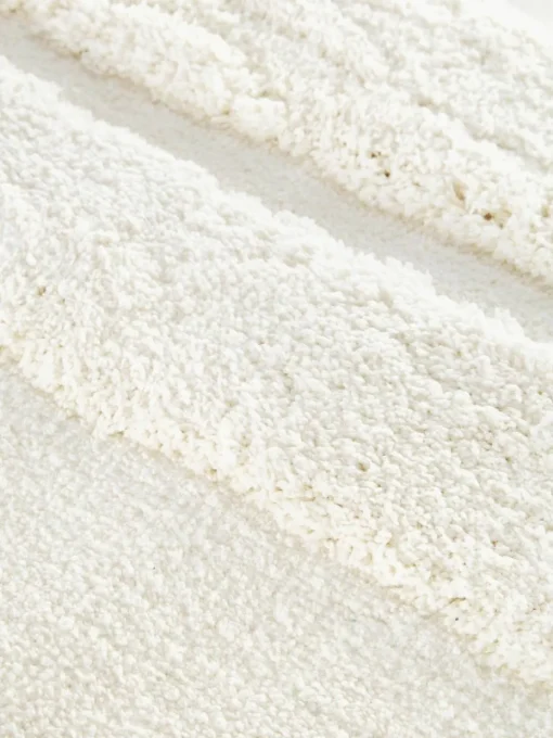 Flauschiger Hochflor-Läufer Genève mit erhabener Hoch-Tief-Struktur
