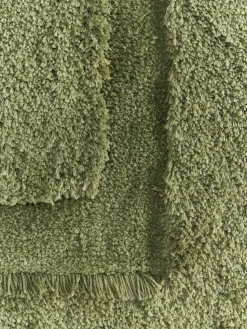 Flauschiger Hochflor-Läufer Genève mit erhabener Hoch-Tief-Struktur