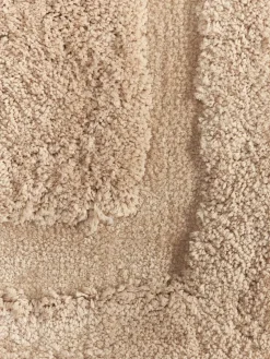 Flauschiger Hochflor-Läufer Genève mit erhabener Hoch-Tief-Struktur