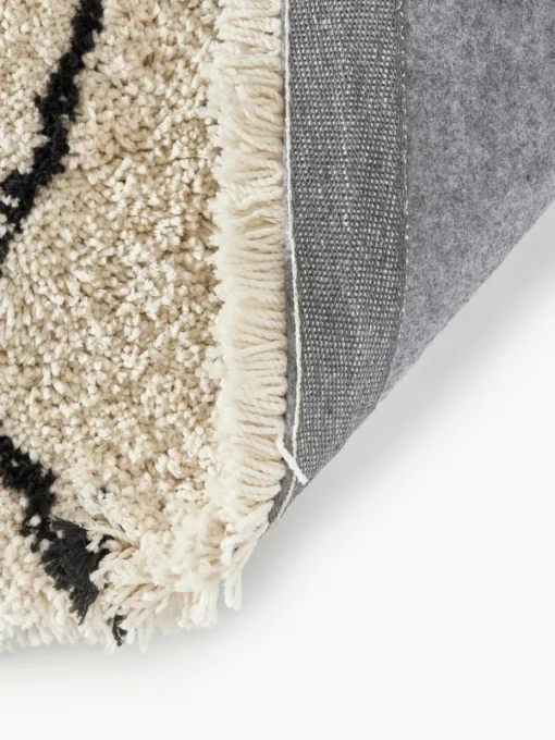Flauschiger Hochflor-Läufer Naima, handgetuftet