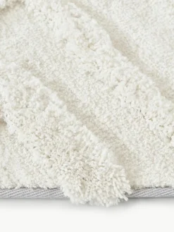 Flauschiger Hochflorläufer Magda mit erhabener Hoch-Tief-Struktur