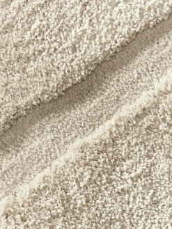 Flauschiger Hochflor-Läufer Jade mit erhabener Hoch-Tief-Struktur