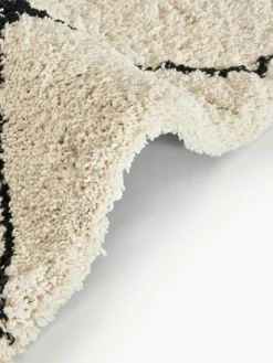 Flauschiger Hochflor-Läufer Naima, handgetuftet