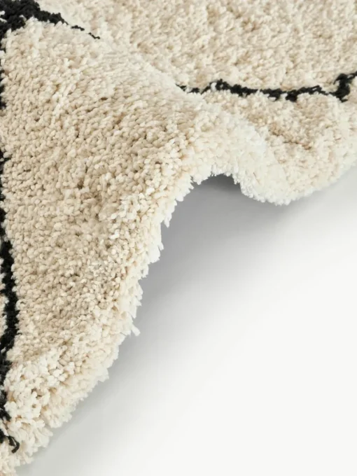 Flauschiger Hochflor-Läufer Naima, handgetuftet