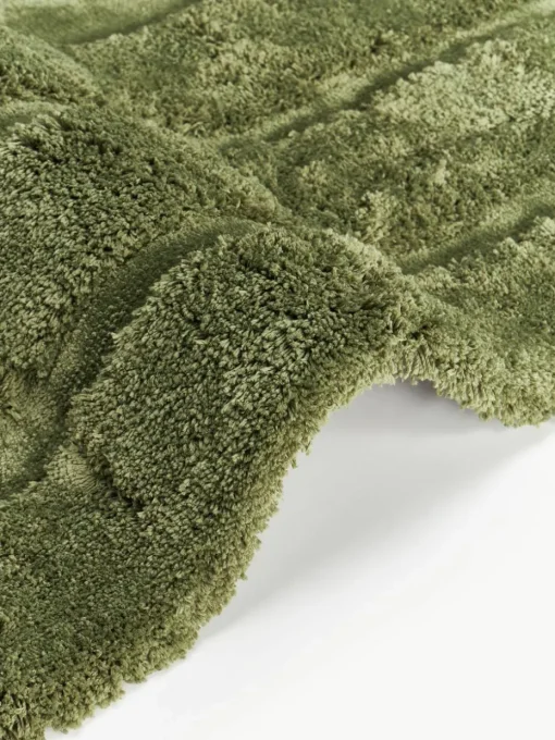 Flauschiger Hochflor-Läufer Genève mit erhabener Hoch-Tief-Struktur