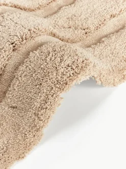 Flauschiger Hochflor-Läufer Genève mit erhabener Hoch-Tief-Struktur