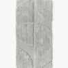 Flauschiger Hochflor-Teppich Jade mit erhabener Hoch-Tief-Struktur
