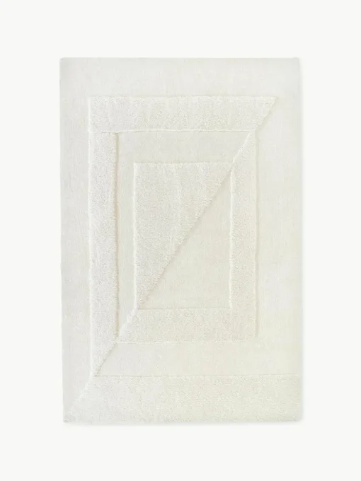 Flauschiger Hochflor-Teppich Zion mit erhabener Hoch-Tief-Struktur