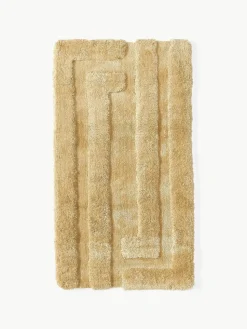 Flauschiger Hochflor-Teppich Genève mit erhabener Hoch-Tief-Struktur