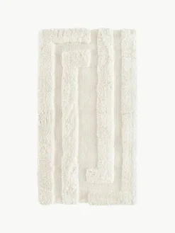 Flauschiger Hochflor-Teppich Genève mit erhabener Hoch-Tief-Struktur