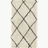 Flauschiger Hochflor-Teppich Naima, handgetuftet