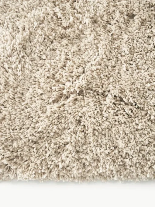 Flauschiger Hochflor-Teppich Dreamy mit Fransen