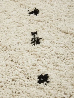 Flauschiger Hochflor-Teppich Ayana, gepunktet