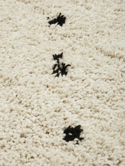 Flauschiger Hochflor-Teppich Ayana, gepunktet