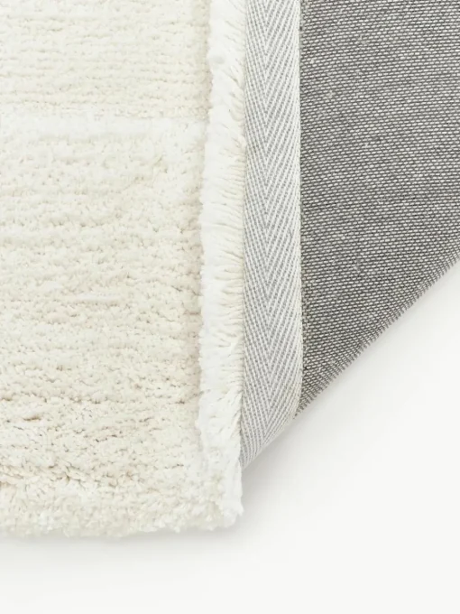 Flauschiger Hochflor-Teppich Zion mit erhabener Hoch-Tief-Struktur