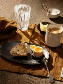 Frühstücksteller Flow aus Steinzeug