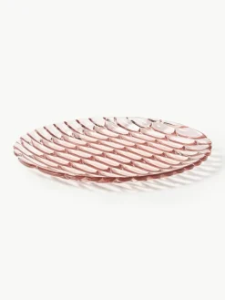 Frühstücksteller Jellies mit Strukturmuster, 4 Stück