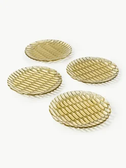 Frühstücksteller Jellies mit Strukturmuster, 4 Stück