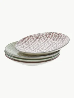 Frühstücksteller Karine mit kleinem Muster, 4er-Set