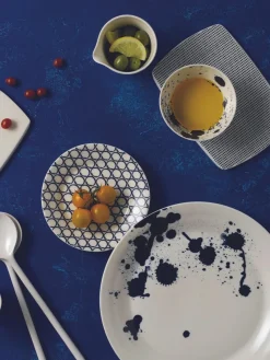 Frühstücksteller Pacific Blue aus Porzellan