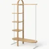 Garderobe Bellwood aus Eukalyptusholz mit Ablageflächen