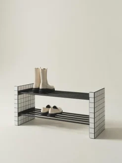 Gekacheltes Schuhregal Kerreville