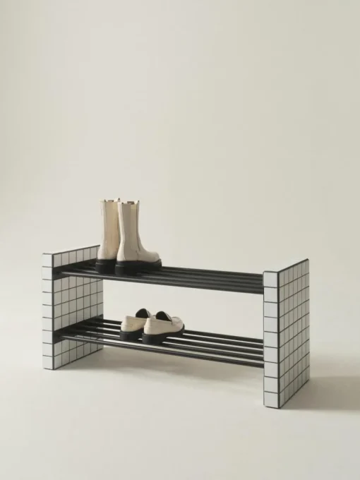 Gekacheltes Schuhregal Kerreville