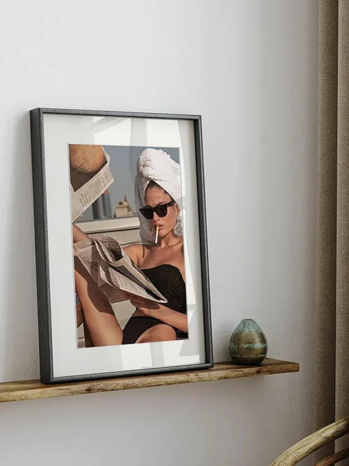 Gerahmte Fotografie My Morning Paper