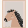 Gerahmter Digitaldruck Baby Horse