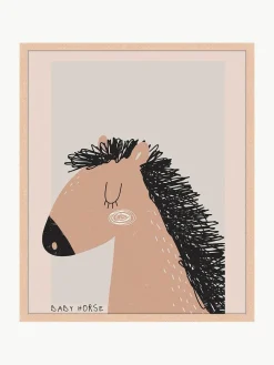 Gerahmter Digitaldruck Baby Horse