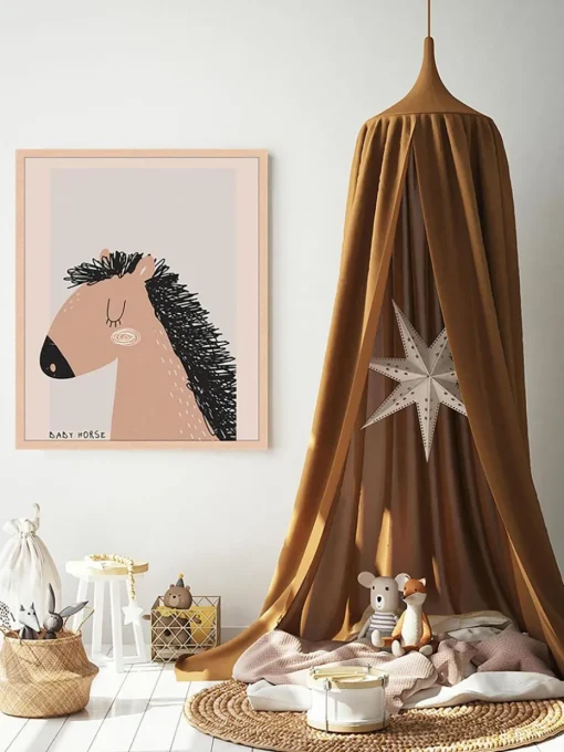 Gerahmter Digitaldruck Baby Horse
