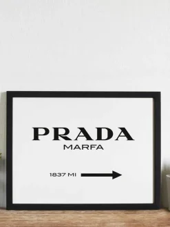 Gerahmter Digitaldruck Prada Marfa