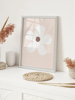 Gerahmter Digitaldruck White Flower