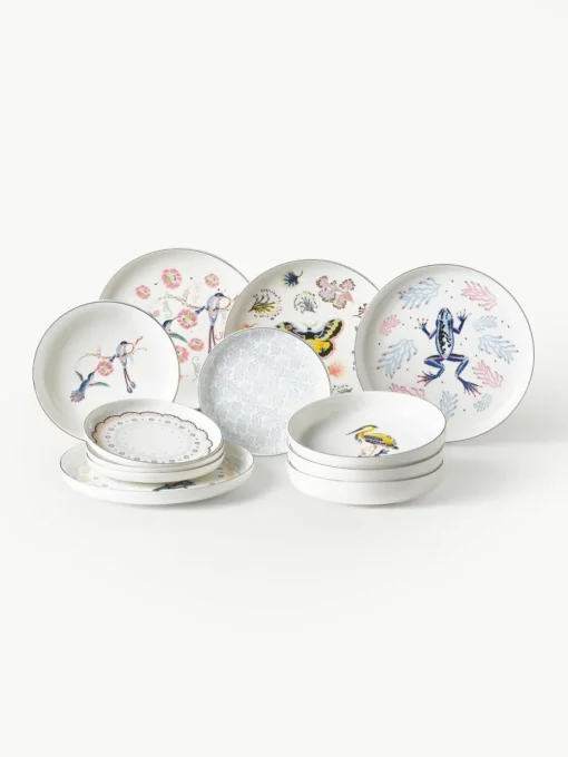 Geschirr-Set Flamboyant, 4 Personen (12-tlg.)
