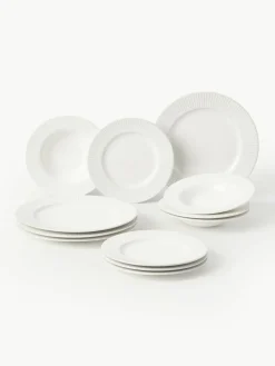 Geschirr-Set Goya aus Porzellan, 4 Personen (12-tlg.)