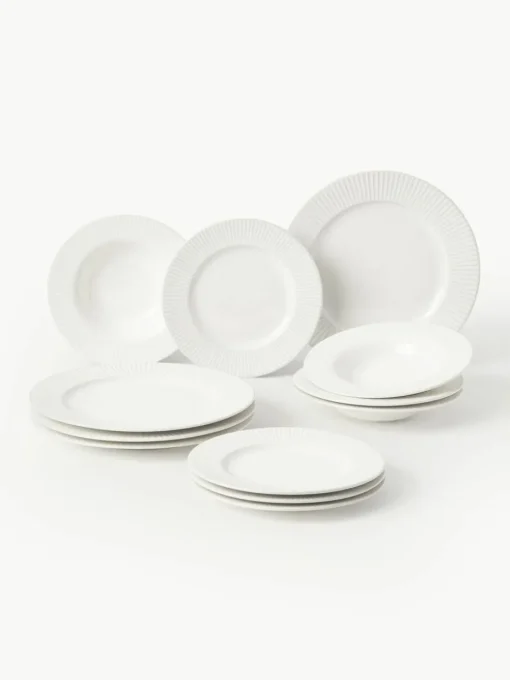 Geschirr-Set Goya aus Porzellan, 4 Personen (12-tlg.)