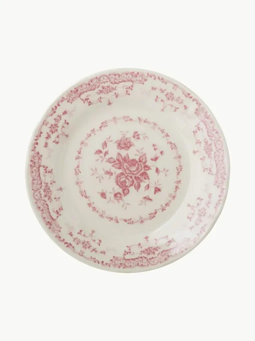 Geschirr-Set Rose mit Blumendesign, 6 Personen (18-tlg.)