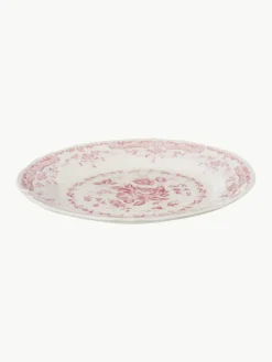 Geschirr-Set Rose mit Blumendesign, 6 Personen (18-tlg.)
