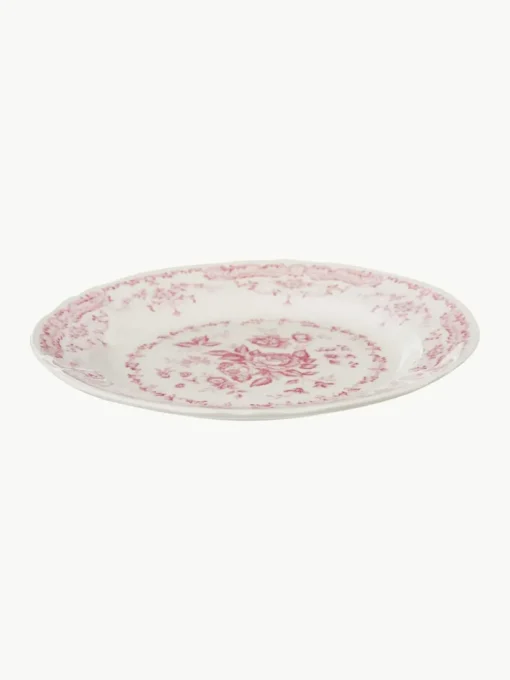 Geschirr-Set Rose mit Blumendesign, 6 Personen (18-tlg.)