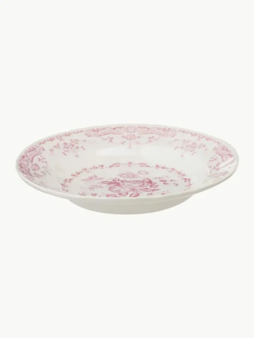 Geschirr-Set Rose mit Blumendesign, 6 Personen (18-tlg.)