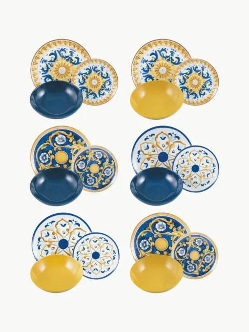 Geschirr-Set Sicilia, 6 Personen (18-tlg.)