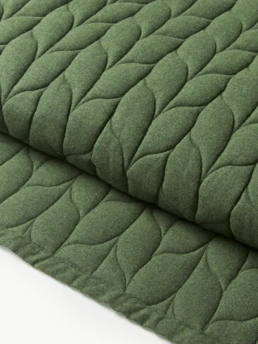 Gesteppte Flanell-Tagesdecke Selby mit Strukturmuster