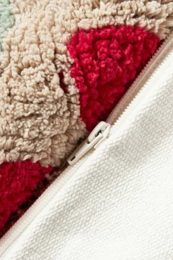 Getuftete Wendekissenhülle Nathaniel mit winterlichem Motiv