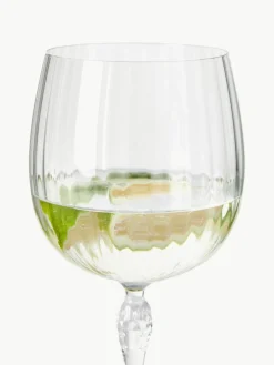 Gingläser America's Cocktail mit Rillenstruktur, 4 Stück