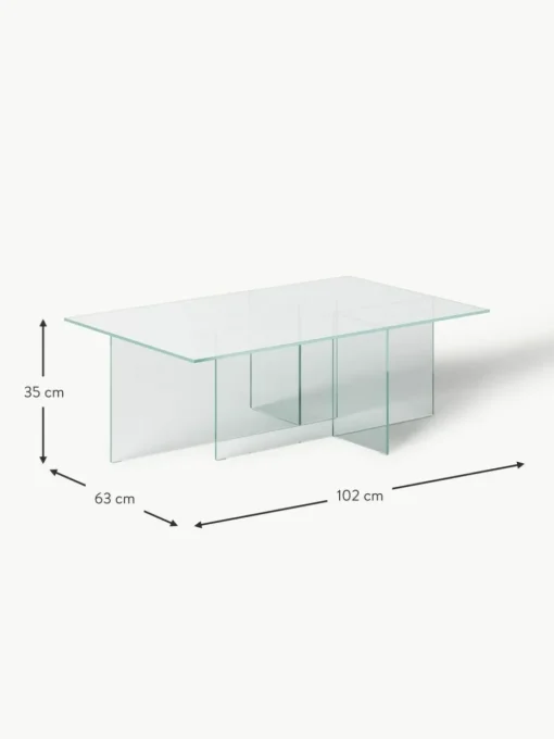 Glas-Couchtisch Anouk