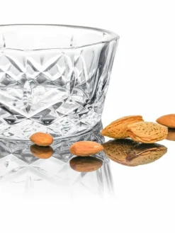 Glas-Dipschälchen Harvey mit Kristallrelief, 4 Stück